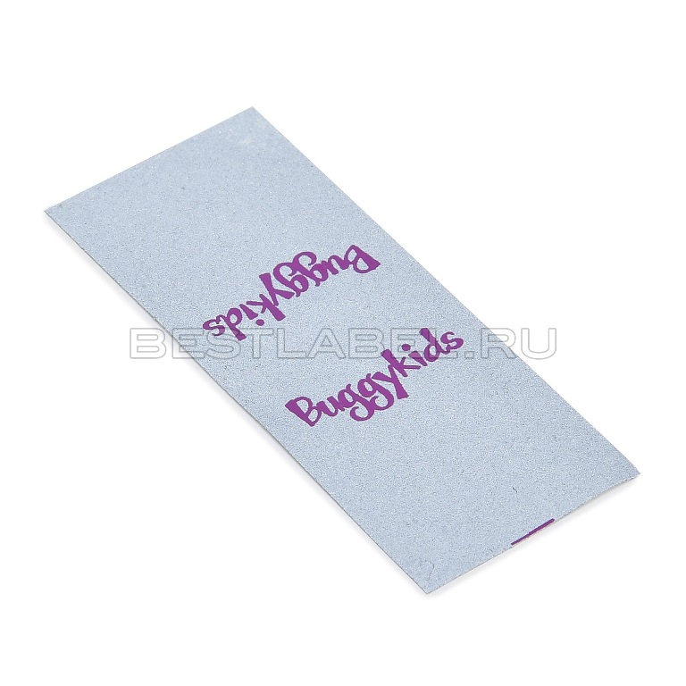 Светоотражающая тканевая этикетка с цветным логотипом Buggykids